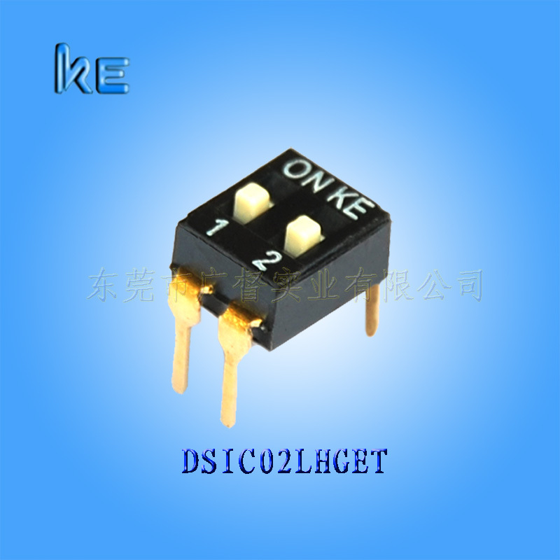 DSIC02LHGET高推2位插件撥碼開關(guān)