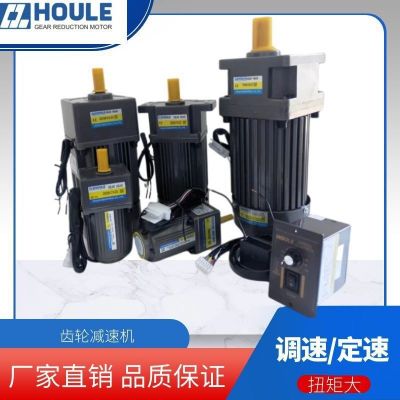 HOULE豪力電機調(diào)速電機220V 電動機齒輪減速電機120W調(diào)速馬達