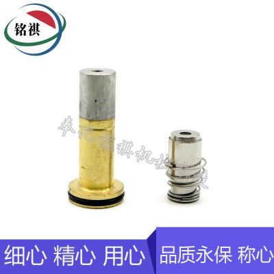 電磁閥組件先導頭靜鐵芯動鐵芯不銹鋼閥桿閥芯配件紡織機空壓機