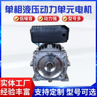 廠家供應(yīng)單相異步電機(jī)液壓動(dòng)力單元電機(jī)220V（國標(biāo)全銅）
