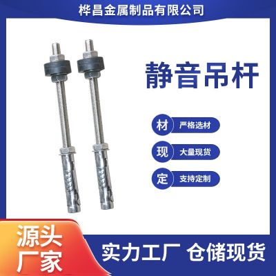 直銷中央空調(diào)靜音減震吊桿8*150 空調(diào)專用膨脹靜音減震吊桿8*300