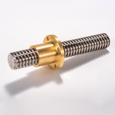 t304不銹鋼梯形絲桿 絲杠螺母 升降傳動(dòng)螺桿 T16導(dǎo)程3 4 8 16