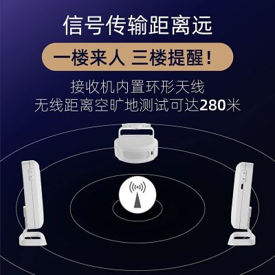 廠家批發(fā)店鋪別墅歡迎光臨進門紅外感應(yīng)門鈴遠距離分體式迎賓門鈴