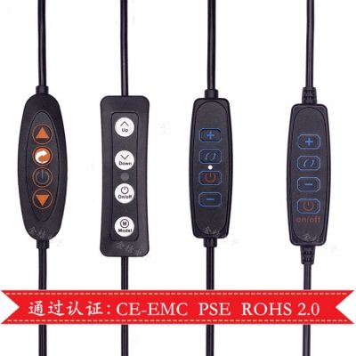 廠家供應(yīng)LED直播補(bǔ)光美顏環(huán)形燈上usb四鍵三色調(diào)光調(diào)色溫開(kāi)關(guān)線