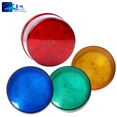 防水12V小閃燈LED閃燈紅色報警燈警報燈爆閃警示燈安防工程警示燈