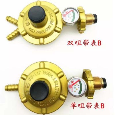先鋒煤氣減壓閥 家用燃氣煤氣灶熱水器減壓閥 單嘴雙嘴 單雙表