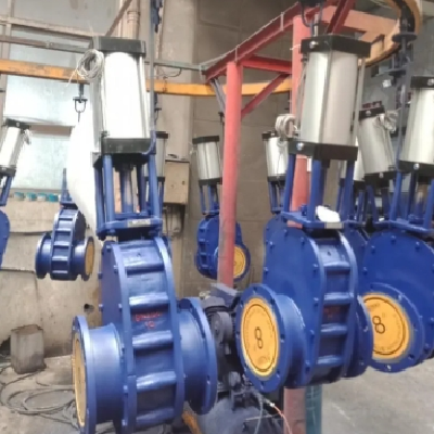 希旺 碳鋼陶瓷法蘭連接耐磨損耐腐蝕雙閘板閘閥氣鎖耐磨陶瓷閥