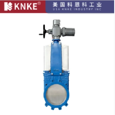 進(jìn)口電動對夾式刀閘閥 耐高溫耐高壓 密封好 美國KNKE科恩科品牌