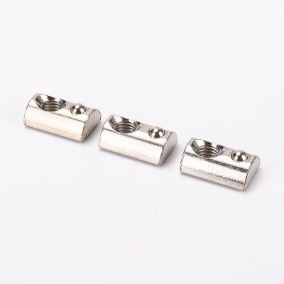 歐標(biāo)彈性螺母 45型 M8 彈性鍍鎳螺母 鋁型材彈片彈珠螺絲螺母