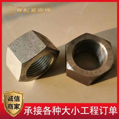 特大螺母高強度氧化發(fā)黑細牙反牙六角螺母鍍鋅加大防松螺母異型件