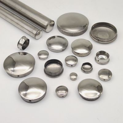 不銹鋼圓管堵頭快速封口蓋免焊接封頭管蓋內(nèi)塞堵帽裝飾蓋孔塞蓋子
