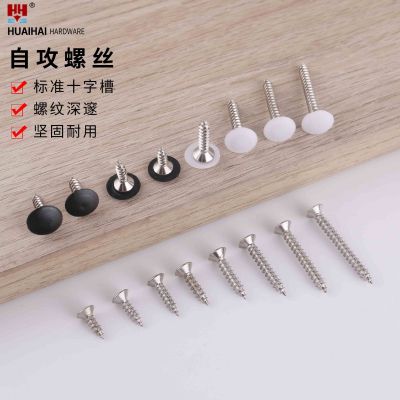 鍍鎳螺絲圓頭M3M4自攻螺絲十字尖尾平頭螺絲纖維螺絲木工小螺絲
