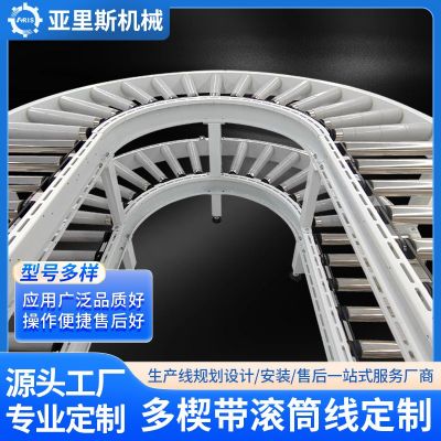 多楔帶滾筒線電動同步帶滾筒輸送機動力滾筒線物流流水線傳送帶