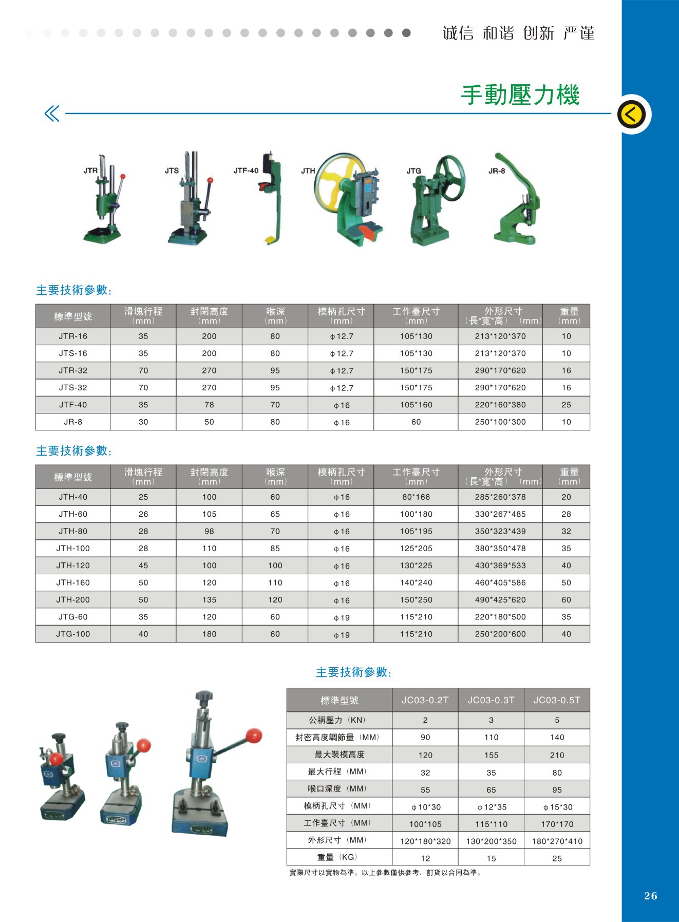 手動(dòng)壓力機(jī)