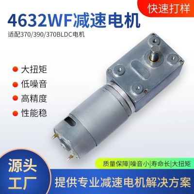 渦輪蝸桿直流減速電機(jī)4632大扭力12v24v炒菜機(jī)自鎖推桿窗簾馬達(dá)