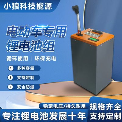 跨境電動摩托車鋰電池60V大單體48伏兩三輪車外賣電動車 鋰電池