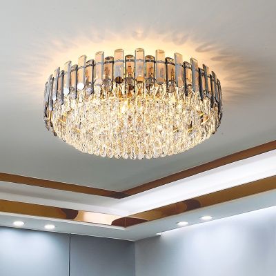 水晶吸頂燈簡(jiǎn)約現(xiàn)代客廳燈輕奢臥室燈大廳主燈2022年新款燈具套餐