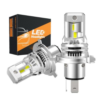 新品汽車(chē)大燈泡H4一體直插式大燈大功率LED前照燈高亮遠(yuǎn)近光車(chē)燈