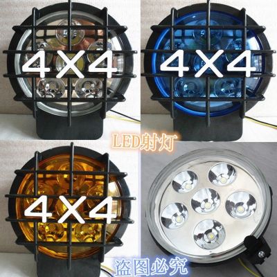 汽車LED車頂射燈4*4越野車改裝燈加裝輔助燈前杠燈頂燈