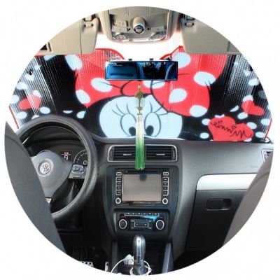 NAPOLEX卡通前擋玻璃罩夏季防曬 汽車(chē)用遮陽(yáng)擋隔熱簾太陽(yáng)擋遮光板