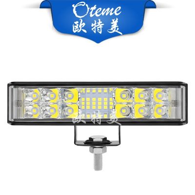 汽車led大視野34LED 102w工作燈白色爆閃越野車燈改裝前照l(shuí)ed射燈