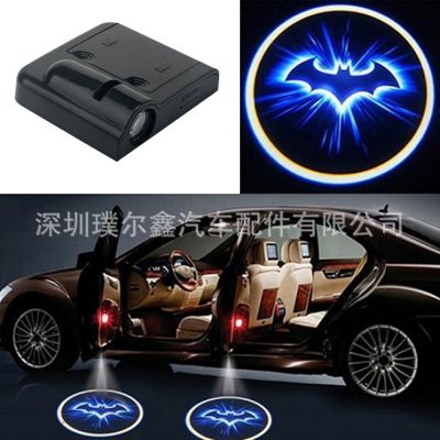 汽車LED門貼迎賓燈 投影燈 車門燈 鐳射燈 通用改裝免接線迎賓燈