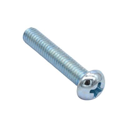 鍍鋅英美制十字槽盤頭機螺釘GB818-85半圓頭螺絲1/4-20*5/16--2