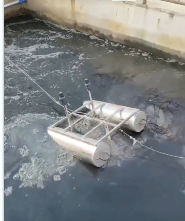 推流曝氣機北京現(xiàn)場工作圖片09