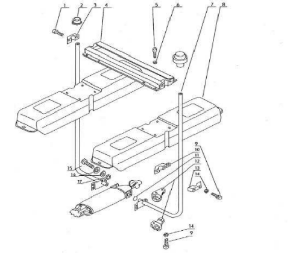 推流曝氣機參數(shù).安裝示意圖001
