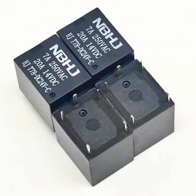 批發(fā)HJT78 5V_12V_24V繼電器 轉(zhuǎn)換型5腳14V-20A 線圈功率0.36W
