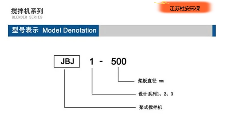JBJ-1500型號表示