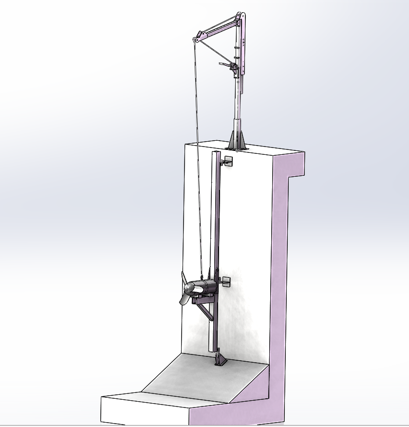 QJB潛水攪拌機安裝示意圖